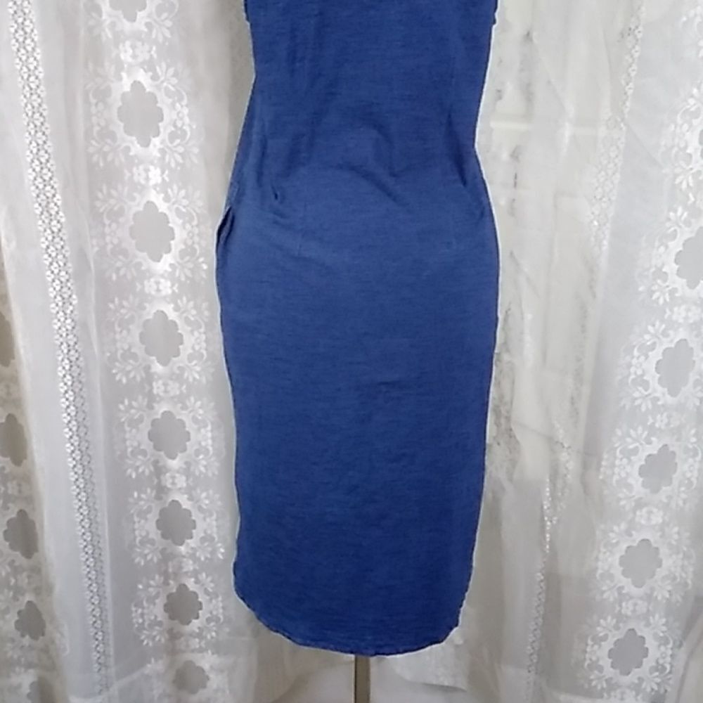 Pure Jill Indigo 100% Cotton Den Women's Dress Size S - Picture 9 of 14